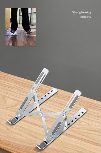 Adjustable Laptop Stand, Silver | Aluminum - color: Purple