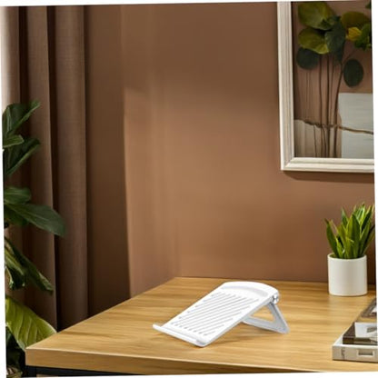 Multi-Angle Desktop Riser Foldable Laptop Holder for Desk Stable Secure for Home Office