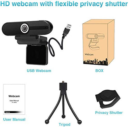 4K Webcam, HD Webcam 8MP- Laptop PC Desktop Computer Web Camera with Microphone, USB Webcams for Video Calling Recording Streaming Video Conference, Webcam with Mini Tripod,Privacy Shutter. | Computer Webcams for Switch 2 Video Calling Recording Streaming