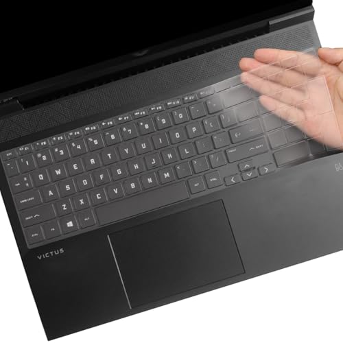 Keyboard Cover for 2026-2023 HP Victus 15 Gaming Laptop 15z-fb300 15t-fa200 15-fa2082wm 15-fb3001nr 15-fa2013dx 15-fa0033dx 15-fb3093dx 15-fb2063dx 15-fb2082wm 15-fb2063dx 15-fa1082wm 15-fb3025nr - color: TPU