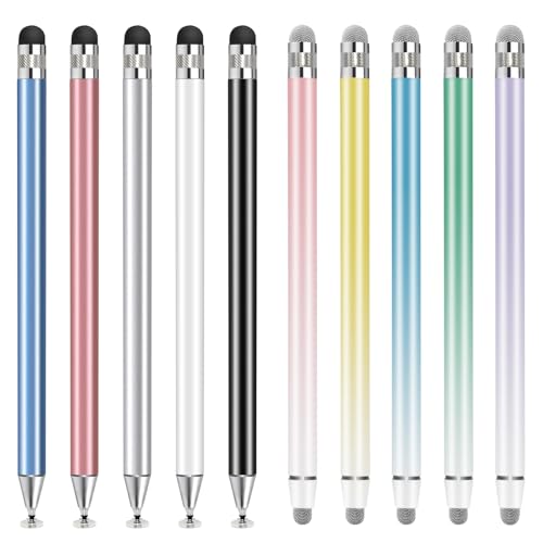 10PCS Stylus Pen for Touchscreen, Compatible with All Touch Screen Devices | High Precision Sensitivity Stylus Pen for iPad/iPhone/Samsung/Android - color: 10-Pack Mix