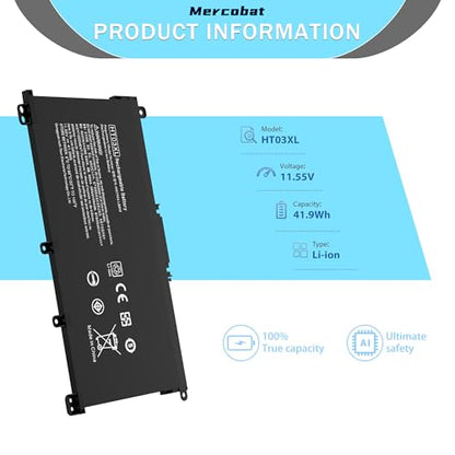 Battery Replacement for HP HT03XL L11119-855 Pavilion 15 15-DA 15-DB 15-CS 15-DW 15-DY 17-by 17-CA 14-CE 14-CF 14-DF Series 15-CW1XXX 15-DB0004DX 15-DA0014DX HSTNN-UB7J HSTNN-DB8R HT03041XL