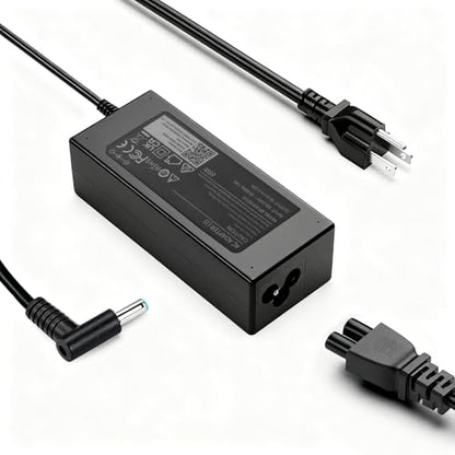 65W 45W 9FT 4.5*3.0mm Laptop Charger Replacement for HP Smart Blue Tip Computer Charger Compatible with Pavilion x360 14 15 17, Envy, Spectre, Elitebook, ProBook, Chromebook and More Power Adapter