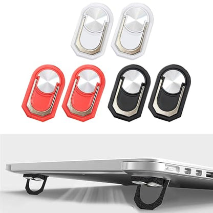 Portable Foldable Laptop Stand with Heat Dissipation Alloy Lightweight Risers for 13-17Inch Laptops Risers Accessory Foldable Laptop Cooling Stand Zinc Alloy - color: Red