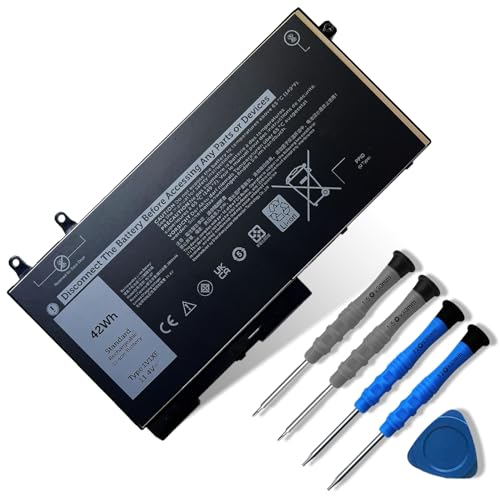 1V1XF Laptop Battery Compatible with Dell Latitude 5400 5410 5500 5510 Precision 3540 3550 Inspiron 7590 7591 7791 2-in-1 Series Notebook 01V1XF XV8CJ R8D7N 4GVMP 11.4V 42Wh/3500mAh 3-Cell
