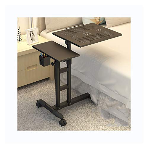 GaRcan Overbed Table Wheels The Sofa Overbed Table Rolling Table Tilting Overbed Table with Wheels Rolling Laptop Table Overbed Desk Rolling Laptop Stand Over Bed Desk