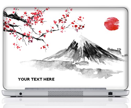 Custom Design Personalized Laptop Skin Sticker Cover Art Decal, Customize with Your Name or Text (13 Inch, Japanese Art) - color: 3503, size: 13 Inch