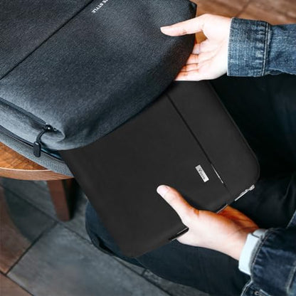 Voova Laptop Sleeve Case 13 13.6 Inch with Handle, 360°Protective Waterproof Slim Computer Bag Cover Compatible with MacBook Air 13 M1/M2/M3/M4 2020-2024, MacBook Pro 13, IPad Air/Pro 13, Black - color: Black, size: 12.6-13.6 Inch