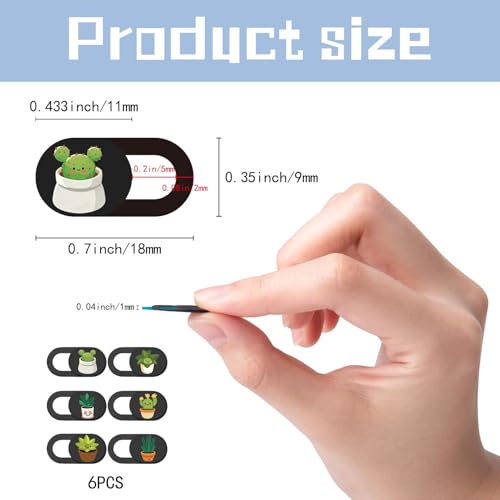 6Pcs 6 Styles Phone Front Camera Blocker Plant Laptop Camera Cover Privacy Guard Webcam Protector Blocker for Laptop Desktop Computer Tablet Notebook Mini PC Accessories Home Office Use - color: Plants-2