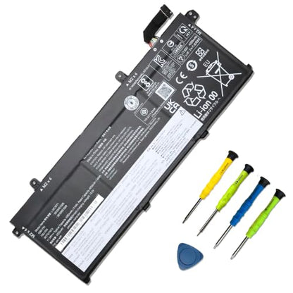 L18C3P71 L18C3P72 Battery for Lenovo ThinkPad T490 T14 P14S P43S | 11.52V 51Wh; for Lenovo ThinkPad T495; L18L3P73 L18M4P73 L18M3P73 L18M4P74 L18M3P74 02DL007 SB10T83122 5B10W13877 SB10K97645 - size: 12.17*5.75*1.26 inches L18C3P71
