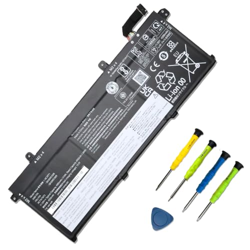 L18C3P71 L18C3P72 Battery for Lenovo ThinkPad T490 T14 P14S P43S | 11.52V 51Wh; for Lenovo ThinkPad T495; L18L3P73 L18M4P73 L18M3P73 L18M4P74 L18M3P74 02DL007 SB10T83122 5B10W13877 SB10K97645 - size: 12.17*5.75*1.26 inches L18C3P71