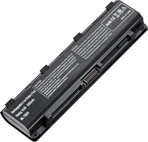 56Wh PA5024U-1BRS Battery Replacement for Toshiba Satellite C55 C55-A C55T C55DT C55D C855 C855D L855 L875 P855 P875 S855 S875 Series PA5109U-1BRS PA5026U-1BRS PABAS272 Laptop Battery - color: T5024 BATTERY