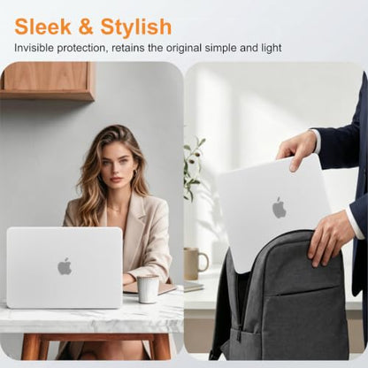 Matte Finish Case for MacBook Neo 13 inch 2026 Model A3404, Matte Clear | Exact Fit Scratches & Fingerprints Resistant, Ultra-Thin Matte Frosted Protective Hard Shell Mac Neo Case and Keyboard Cover - color: Matte Clear