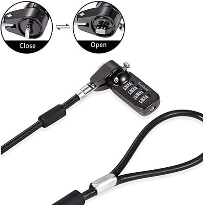 Security Cable Computer Laptop Notebook Locks for HP Laptops, Lenovo, Asus, Acer Laptops and Other Devices