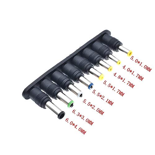 8PCS/Set Universal AC DC Power Adapter 2pin Plug Charger Tips for Sony for Lenovo PC Notebook Laptop