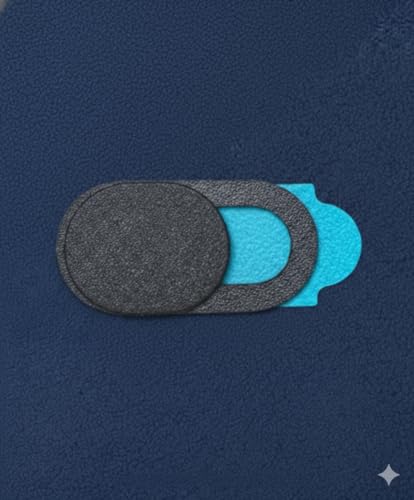 Camera Lens Cover Slider (Pack of 4), Webcam Privacy Cover with Adhesive Backing, Slide-to-Close Camera Blocker for Smartphone, Laptop, Tablet, Slim Low-Profile Design