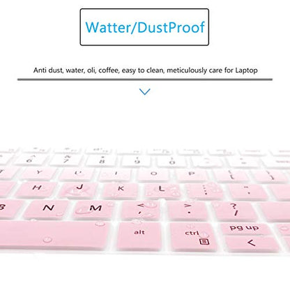 Keyboard Cover for 2021 2020 15.6" Dell Inspiron 15 5000 5501 5502 5505 5508 5584 5593 5593 5598, Dell Inspiron 15 7000 7501 7506 7590 7591 7706, Dell Vostro 15 7590 7591 7500 US Keyboard Skin-GPINK - color: GradualPink