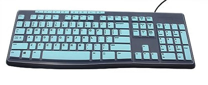Ultra Thin Desktop PC Silicone Keyboard Cover Skin Protector Compatible for Logitech MK295 MK275 MK270 Wireless Keyboard, Logitech K200 K260 K270 MK200 MK260 Keyboard - Mint - color: Mint