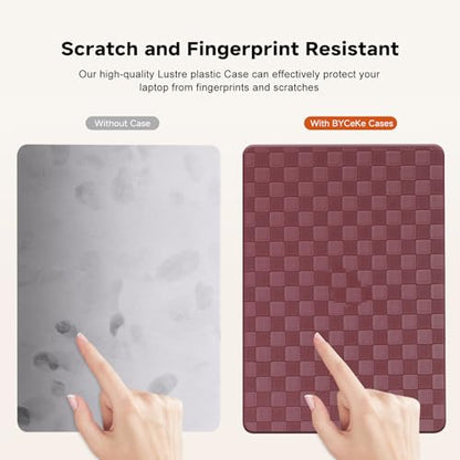 Checkered Print for MacBook Pro 13 inch Case M2 2026-2016 A2338 M1 A2251 A2289 A2159 A1989 A1708 A1706,Checkered Textured Cream Leather Hard Shell Case & Keyboard Cover,Checkerboard Red - color: Checkerboard Red, size: 2016-2026 Macbook Pro 13 inch M1 M2