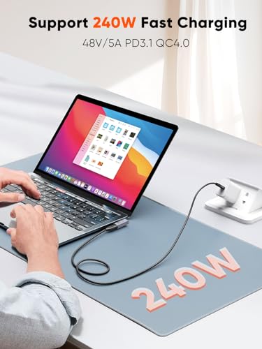CableCreation Right Angle USB C Adapter, USB C 90Degree Adapter 40Gbps 240W | Male to Female Compatible with Thunderbolt 4, USB 4, Notebook, PC, Tablet, Phone and More, Right Angle - size: 1PCS, style: Right Angle