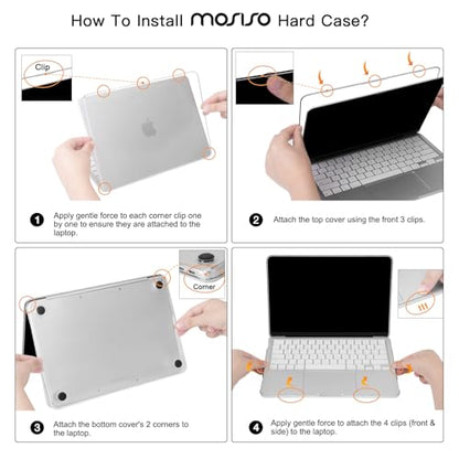 MOSISO Compatible with MacBook Neo Case 13 inch 2026 A3404 A18 Pro Chip | Ultra-Thin Surpass Natural Beauty Seamlessly Closes Protective Hard Shell Case Cover, Crystal Black - color: Crystal Black