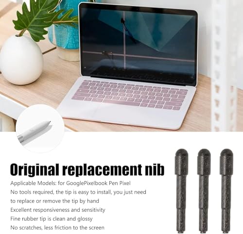 (3PCS) Pen Replacement Nibs, Touch Nib Tips for Dell PN579X PN556W, Google Pixelbook Pen, Lenovo Thinkpad Active Pen 2 4X80P28212 4XH0R14769
