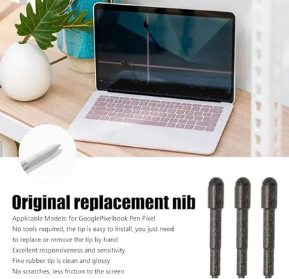 (3PCS) Pen Replacement Nibs, Touch Nib Tips for Dell PN579X PN556W, Google Pixelbook Pen, Lenovo Thinkpad Active Pen 2 4X80P28212 4XH0R14769