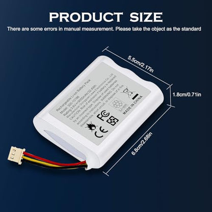 9000mAh Battery 300-10186 Replacement for ADT Command Smart Security Panel ADT5AIO-1 ADT5AIO-2 ADT5AIO-3 ADT7AIO-1, ADT 2X16 AIO Home Security System ADT2X16AIO-1 ADT2X16AIO-2 Battery 3.6V 32.4Wh - size: 2.68*2.17*0.71inch 300-10186