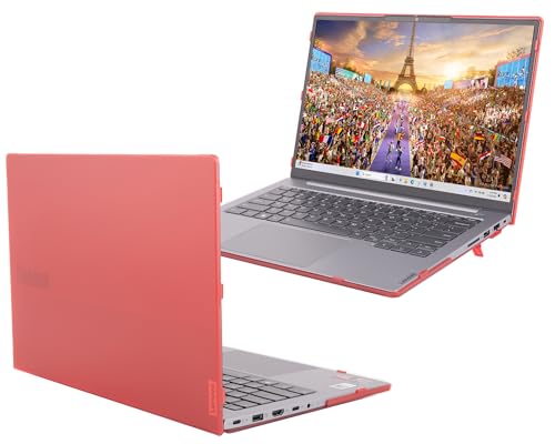 mCover Case ONLY Compatible for 2023~2025 14" Lenovo ThinkBook 14 G6 / G7 Series Windows Notebook PC (NOT Working with Other Lenovo Models) - Red - color: Red