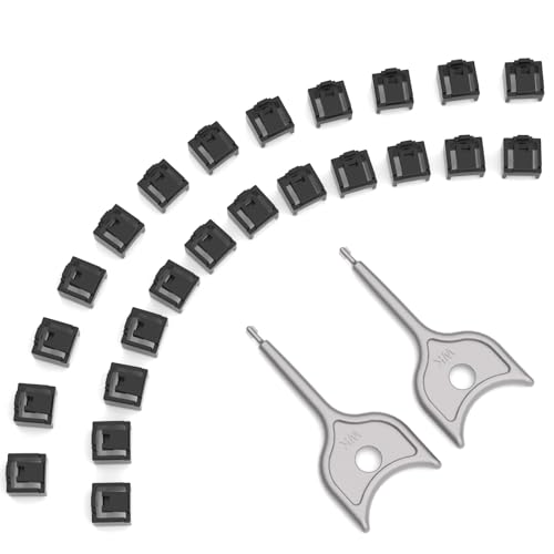 24-Pack RJ45 Port Locks with 2 Keys,Security Network Port Lock & Dust Cover,Female RJ45 Connector Blocker Cap Protector for Computers, Servers,Routers & More (Black) - color: Black, size: 24+2