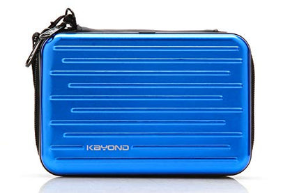 Anti-Shock Silver Aluminium Carry Travel Protective Storage Case Bag for 2.5" Inch Portable External Hard Drive HDD USB 2.0/3.0 (Blue) - color: Blue