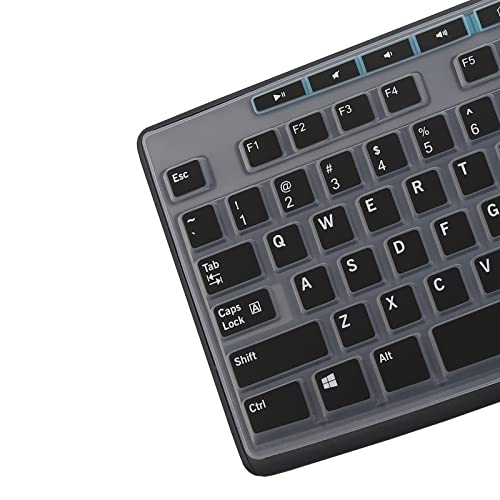 Keyboard Cover for K270 Wireless Keyboard, Logitech MK295 MK275 MK270 Wireless Keyboard Cover, Logitech K200 K260 K270 MK200 MK260 K270 K275 K295 Keyboard Cover Skin Protector -Black - color: Black