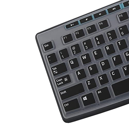 Keyboard Cover for K270 Wireless Keyboard, Logitech MK295 MK275 MK270 Wireless Keyboard Cover, Logitech K200 K260 K270 MK200 MK260 K270 K275 K295 Keyboard Cover Skin Protector -Black - color: Black