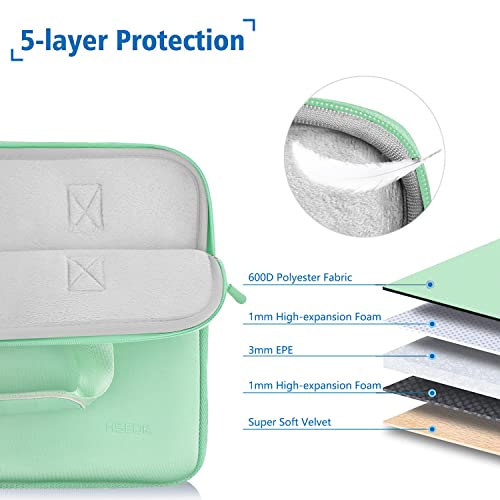 Hseok Laptop Sleeve 13.3-14 inch Case with Small Pouch, Neoprene Computer Bag Compatible with MacBook Neo/Pro 14 M5/M4/M3/M2/M1, Mac Air/Pro 13.3, XPS 14 and Most 13-14 inch Notebooks,G02R02 - color: G02r02, size: 13"-14"