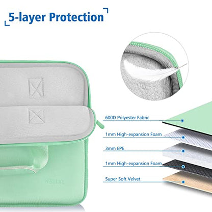 Hseok Laptop Sleeve 13.3-14 inch Case with Small Pouch, Neoprene Computer Bag Compatible with MacBook Neo/Pro 14 M5/M4/M3/M2/M1, Mac Air/Pro 13.3, XPS 14 and Most 13-14 inch Notebooks,G02R02 - color: G02r02, size: 13"-14"