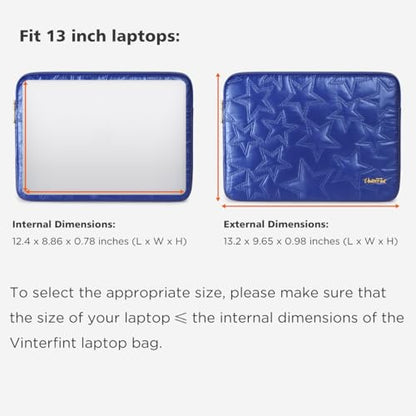 13 inch Laptop Sleeve Case for 13" MacBook Air M5 / M4, 13" MacBook Neo/Pro, 13" Latitude 5350/7320/7350, 13.4" Dell XPS 13, 13" ThinkPad X13 Gen / L13 Gen 5, HP Laptop Bag Cover, Blue - color: Blue, size: 13 inch / Macbook 13