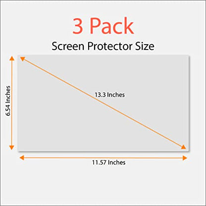 Anti-Glare and Anti Finger Print Screen Protector (3 Pack) for 13.3 Inches Laptop - color: 13.3" Screen Protector 16:9 Aspect Ratio