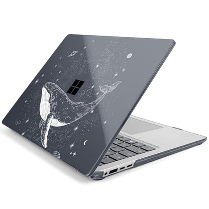 Batianda AstroGrid Case for Microsoft Surface Laptop 15 inch, Cosmic Whale | Fits Surface Laptop for Business 8th Edition 2026 & Surface Laptop 7 2024, 4-in-1 Accessories Bundle, Slim Durable Hard Shell - color: Cosmic Whale