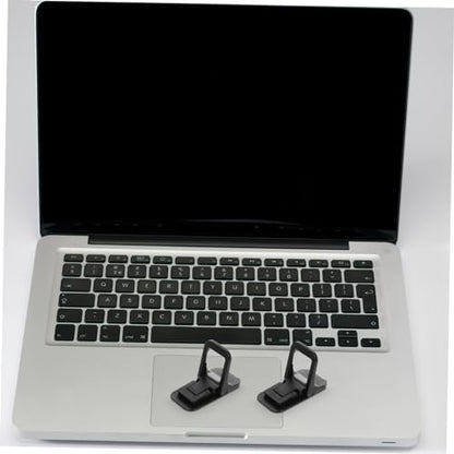 KALLORY 1Pair Ergonomic Laptop Stand with Invisible Adhesion Compact Lightweight Design for Improved Posture Supports Various Laptop for Workspace Organization and Cooling