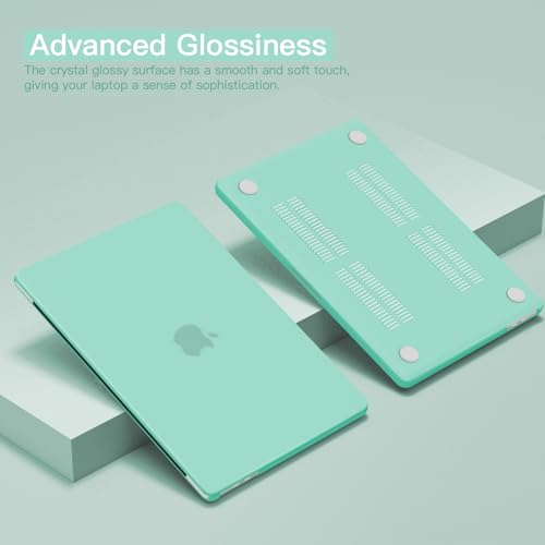 CISSOOK Compatible with MacBook Pro 14 inch Case M5 M4 M3 M2 M1, Hard Shell Case Keyboard Cover for MacBook Pro 14 A3434 A3427 A3426 A3112 A3185 A3401 A2918 A2992 A2779 A2442, Matte Green - color: Matte Green