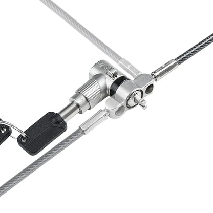 StarTech 3-in-1 Universal Laptop Lock, 6.6ft, TAA (2m) | Master Keyed Security Cable, Compatible With Noble Wedge/Nano/K-Slot, UNIVKMKO-LAPTOP-LOCK - size: Adjustable, style: Master Keyed