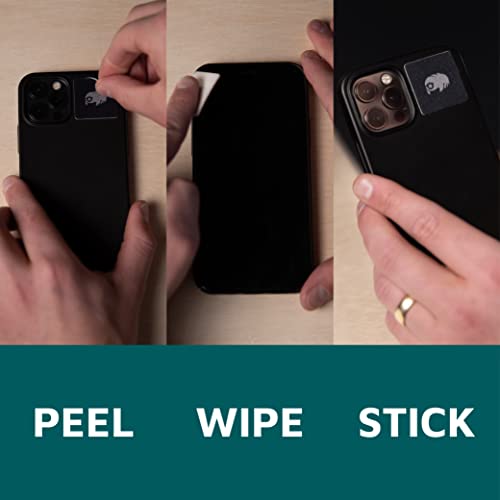 KUVRD Waterbear - Electronic Screen Cleaner Pads, 4-Pack (4 Patch Sets) | Compact stick-on microfiber patch cleans phone camera lenses, car screens, viewfinders, and eyeglasses - size: 4-Pack (4 Patch Sets)