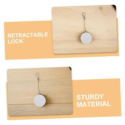 LALAFINA 1set Retractable Cable Lock Theft Wire Security Locks for Laptops Tvs and Digital Accessories and Dual Locking Mechanism