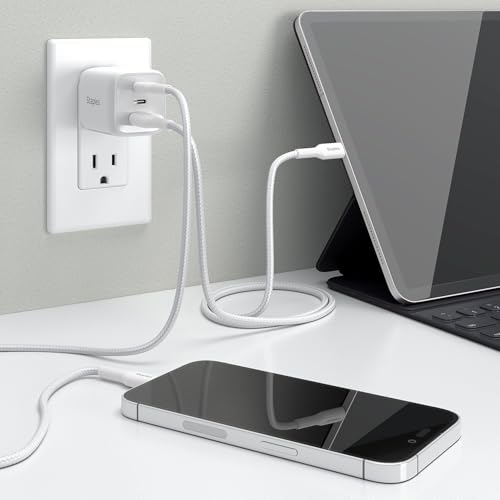 Staples TECH GaN Wall Charger, 65W – USB‑A & USB‑C Fast Charging, Includes Charging Cable, Compact Power Adapter for iPhone, Samsung, iPad & USB‑C Devices - style: 65 Watt