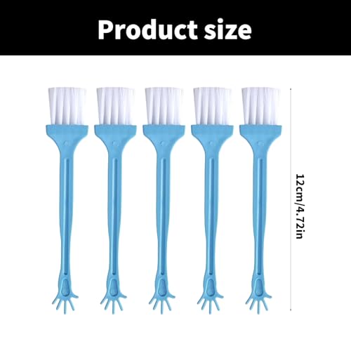 5Pieces Computer Keyboard Tool Electronic Small Brush for Office Worker and Frequent Laptop Users - color: Blue