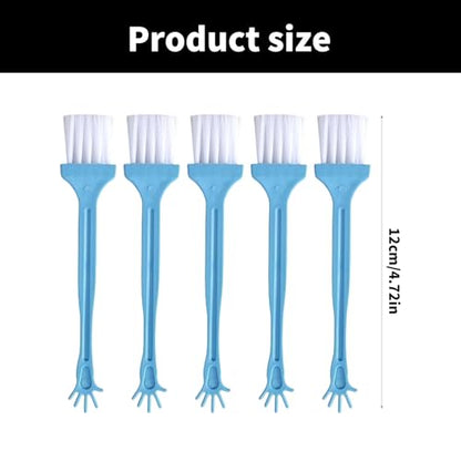 5Pieces Computer Keyboard Tool Electronic Small Brush for Office Worker and Frequent Laptop Users - color: Blue
