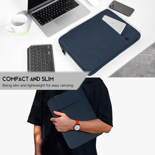 17.3 inch Laptop Sleeve Case for HP Pavilion 17/Envy 17, Dell Inspiron 17/Dell G3 G7, ASUS VivoBook Pro 17, Lenovo Ideapad 17, Acer Aspire 17, Computer Sleeve 17 inch Laptop Carrying Bag - color: Navy Blue, size: 17.3 inch