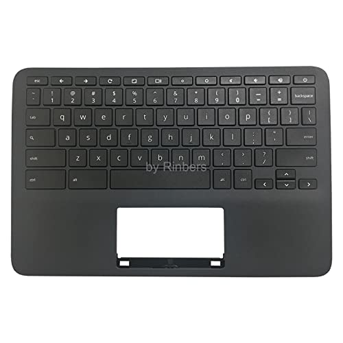 Laptop Palmrest Upper Case with US Keyboard NO Touchpad Replacement for HP Chromebook 11 G8 EE L90338-001 L90339-001 - color: Upper Case with Keyboard L90338-001