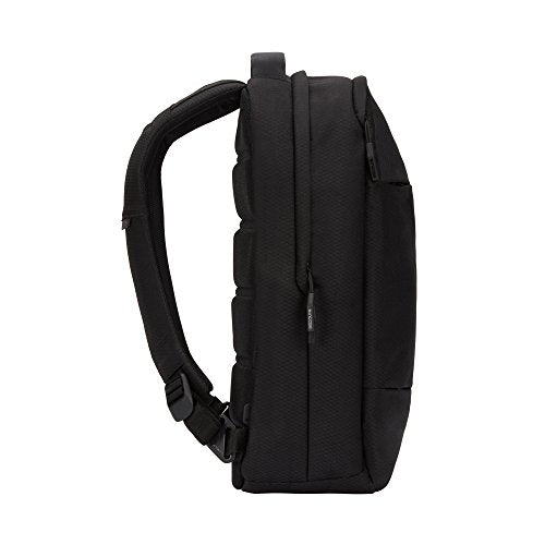 Incase Compact City Backpack with Diamond Ripstop – 18L Everyday Travel Tech Backpack and Laptop Bag for Work or School – Three Pockets, 16” Padded Laptop Sleeve, Quick Access Pocket – Black - color: Diamond Ripstop Black