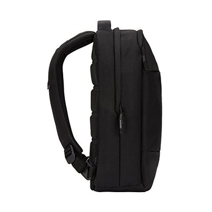 Incase Compact City Backpack with Diamond Ripstop – 18L Everyday Travel Tech Backpack and Laptop Bag for Work or School – Three Pockets, 16” Padded Laptop Sleeve, Quick Access Pocket – Black - color: Diamond Ripstop Black